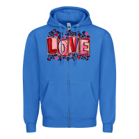 True Royal Valentine's Day love Zipper Hoodie - FaDigitalArtStudio