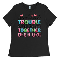 Black apparently we are trouble when we are together cou Ladies Tee - MaliasSmallBusiness