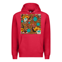 Cardinal western aztec bull skull seamless pattern Premium Hoodie - FaDigitalArtStudio