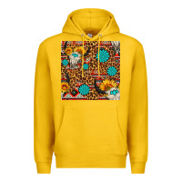 Lemon western aztec bull skull seamless pattern Premium Hoodie - FaDigitalArtStudio