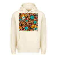 Sandshell western aztec bull skull seamless pattern Premium Hoodie - FaDigitalArtStudio