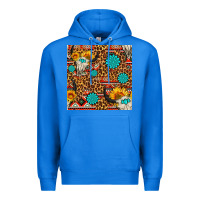 True Royal western aztec bull skull seamless pattern Premium Hoodie - FaDigitalArtStudio