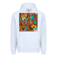 White western aztec bull skull seamless pattern Premium Hoodie - FaDigitalArtStudio