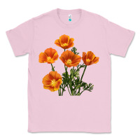 Bubblegum Pink California Poppy Flower Classic Tee - RanaPortraitStore