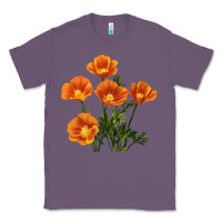 Lavender California Poppy Flower Classic Tee - RanaPortraitStore