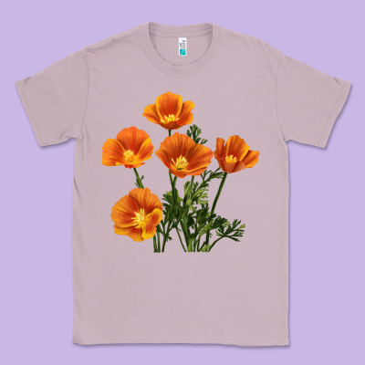 California Poppy Flower Classic Tee Designed By Ranaportraitstore