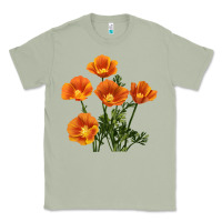 Matcha California Poppy Flower Classic Tee - RanaPortraitStore