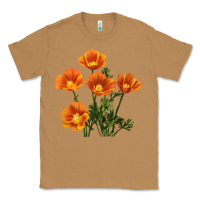 Toasted Coconut California Poppy Flower Classic Tee - RanaPortraitStore