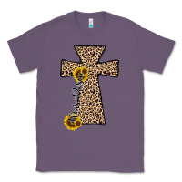 Lavender he is risen leopard cross Classic Tee - JahusDesignShop