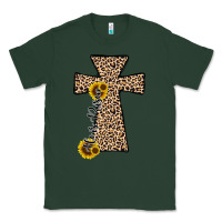 Sports Green he is risen leopard cross Classic Tee - JahusDesignShop