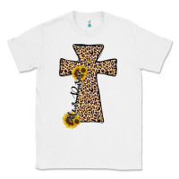 White he is risen leopard cross Classic Tee - JahusDesignShop