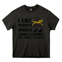 Asphalt i like murder shows comfy clothes and maybe 3 peop Heavy Core Tee - MaliasSmallBusiness