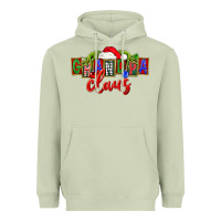 Matcha Christmas Grandpa Claus Heavyweight Hoodie - FaDigitalArtStudio
