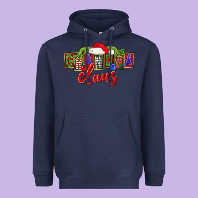 Christmas Grandpa Claus Heavyweight Hoodie Designed By Fadigitalartstudio