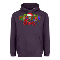Plum Christmas Grandpa Claus Heavyweight Hoodie - FaDigitalArtStudio