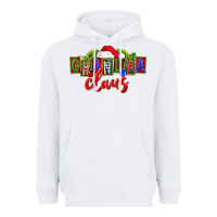White Christmas Grandpa Claus Heavyweight Hoodie - FaDigitalArtStudio