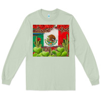 Matcha Mexican Flag Long Sleeve Tee - texasbilliewilder