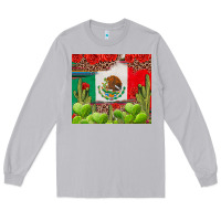Moon Dust Mexican Flag Long Sleeve Tee - texasbilliewilder