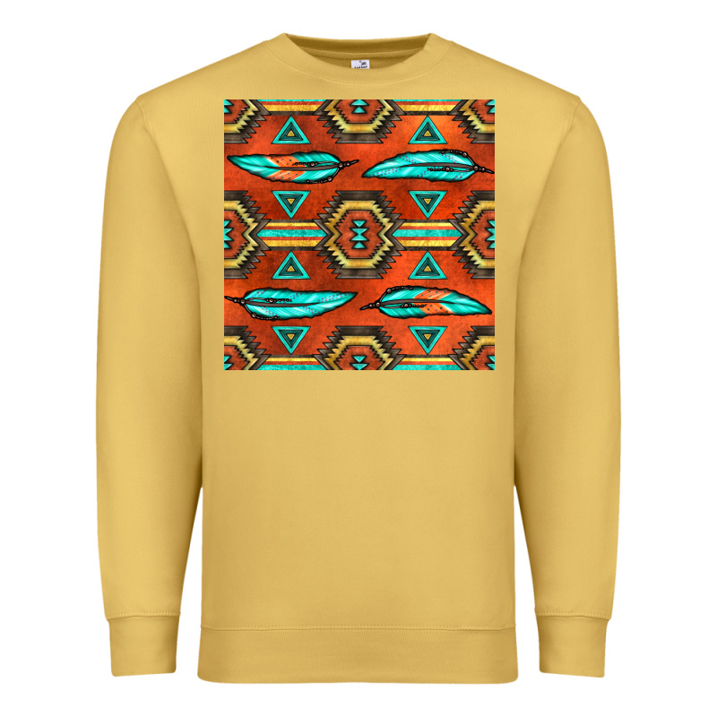 Native American Aztec Seamless Pattern 2 Premium Sweatshirt by BundleAndBundleShop | Teevron