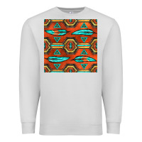 Dove Grey native american aztec seamless pattern 2 Premium Sweatshirt - BundleAndBundleShop