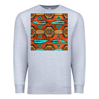 Heather Grey native american aztec seamless pattern 2 Premium Sweatshirt - BundleAndBundleShop
