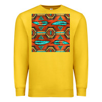 Lemon native american aztec seamless pattern 2 Premium Sweatshirt - BundleAndBundleShop