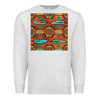 Oatmeal Heather native american aztec seamless pattern 2 Premium Sweatshirt - BundleAndBundleShop