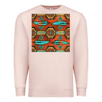 Pale Pink native american aztec seamless pattern 2 Premium Sweatshirt - BundleAndBundleShop