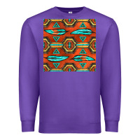 Purple native american aztec seamless pattern 2 Premium Sweatshirt - BundleAndBundleShop