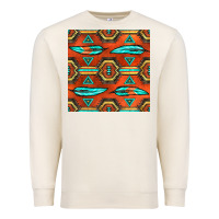 Sandshell native american aztec seamless pattern 2 Premium Sweatshirt - BundleAndBundleShop