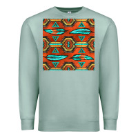Seafoam native american aztec seamless pattern 2 Premium Sweatshirt - BundleAndBundleShop