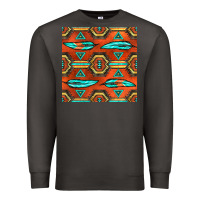 Smoke native american aztec seamless pattern 2 Premium Sweatshirt - BundleAndBundleShop