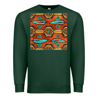 Sports Green native american aztec seamless pattern 2 Premium Sweatshirt - BundleAndBundleShop