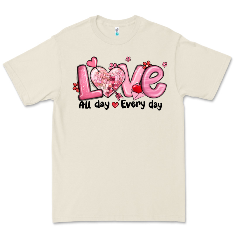 Love All Day Every Day Premium Tee by MaliasSmallBusiness | Teevron
