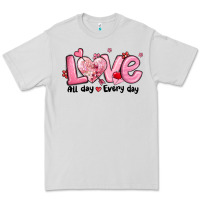 Dove Grey love all day every day Premium Tee - MaliasSmallBusiness
