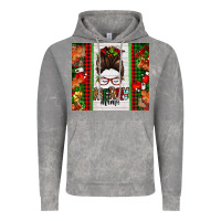 Christmas Merry Mama Messy Bun Vintage Hoodie | Teevron