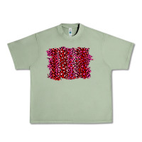 Oil Green pink leopard background Urban Heavy Tee - RanaPortraitStore