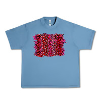 Pebble Blue pink leopard background Urban Heavy Tee - RanaPortraitStore