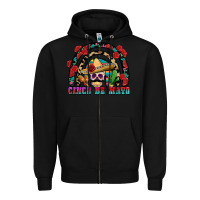 Black Cinco de mayo rainbow Zipper Hoodie - FaDigitalArtStudio