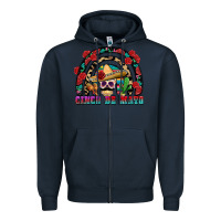 Navy Cinco de mayo rainbow Zipper Hoodie - FaDigitalArtStudio