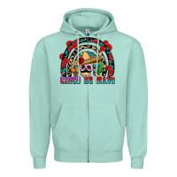 Seafoam Cinco de mayo rainbow Zipper Hoodie - FaDigitalArtStudio