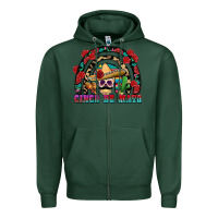 Sports Green Cinco de mayo rainbow Zipper Hoodie - FaDigitalArtStudio