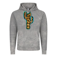 Turquoise Leopard Cactus Vintage Hoodie | Teevron