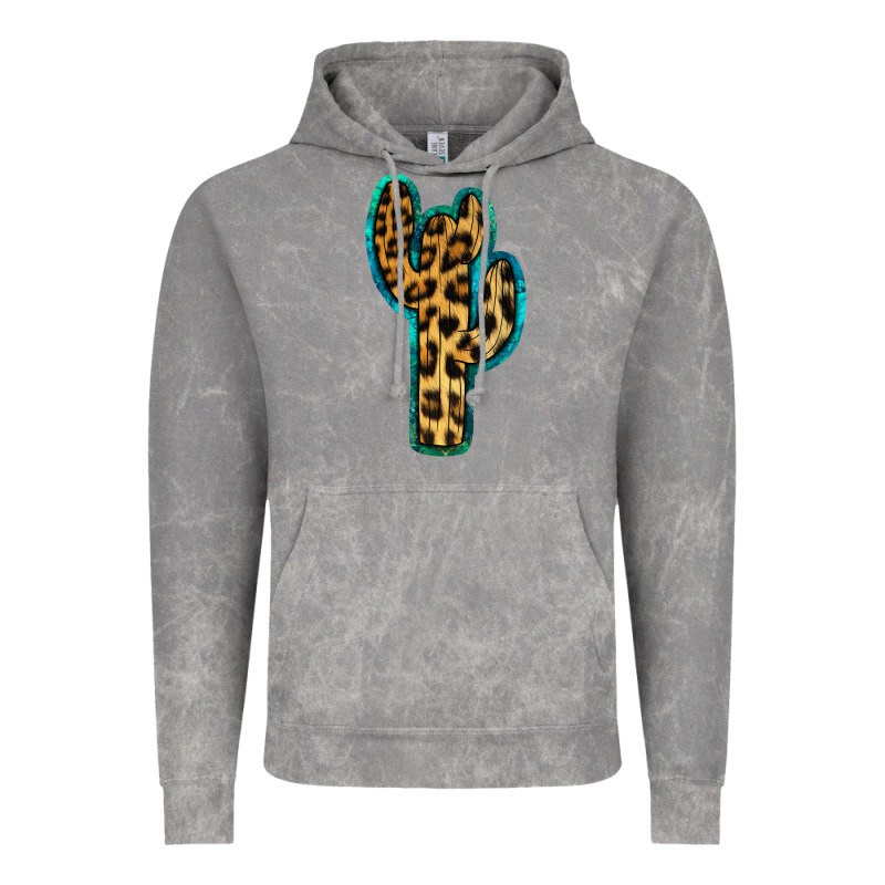 Turquoise Leopard Cactus Vintage Hoodie by RanaPortraitStore | Teevron