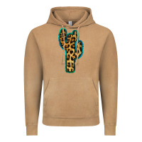 Vintage Camel Turquoise Leopard Cactus Vintage Hoodie - RanaPortraitStore