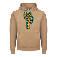 Vintage Coffee Turquoise Leopard Cactus Vintage Hoodie - RanaPortraitStore