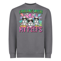 Storm chilling with my peeps easter bunnies cowgirl cowg Heavyweight Sweatshirt - CowGirlArtShop