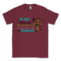 Burgundy he has taken my brokenness and turned it into my p Classic Tee - Artiststas