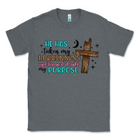 Charcoal Heather he has taken my brokenness and turned it into my p Classic Tee - Artiststas