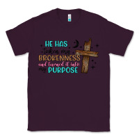 Plum he has taken my brokenness and turned it into my p Classic Tee - Artiststas